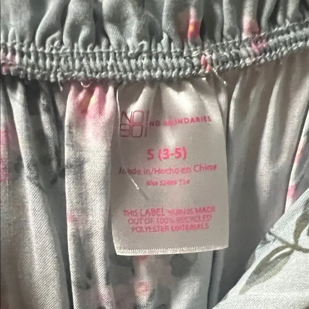 No Boundaries Pink and Gray Floral Dress
